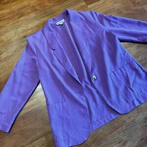 Purple Oversized Blazer